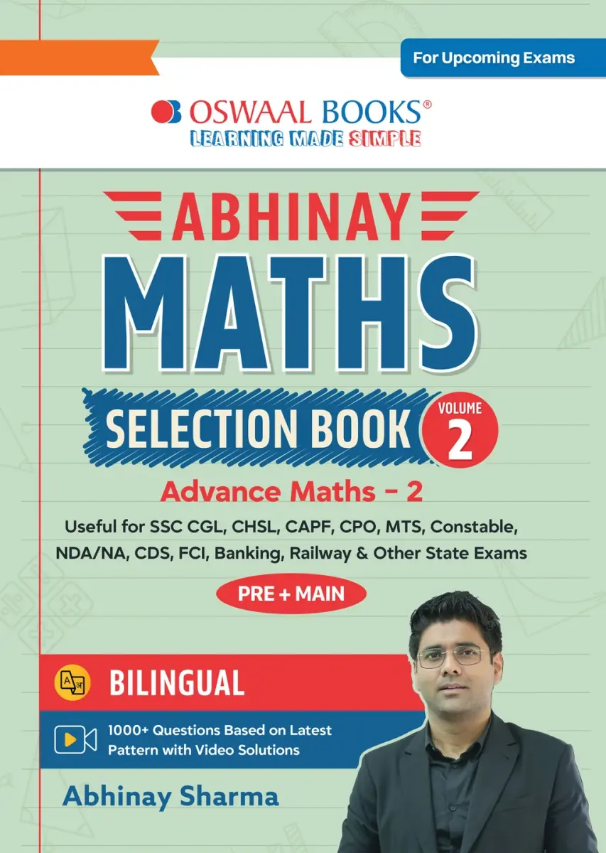 Abhinay Maths Selection Book-Vol. 2 Bilingual for SSC CGL, CHSL, CAPF & All Govt Exams Concept Based Qs with Video Solutions