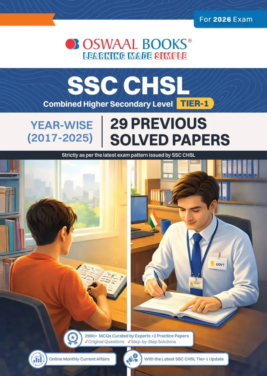 SSC CHSL Tier-1 29 Previous Years Solved Papers English Medium | 2900+ Questions + 2 Practice Papers | Year-wise 2017-2025 | For 2026 Exam