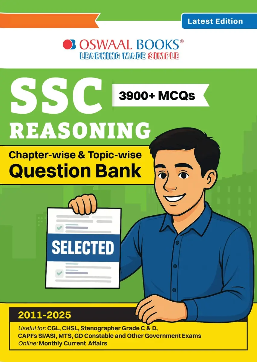 SSC Reasoning 15 Years Question Bank English Medium | 3900+ MCQs Tier-1 Chapter-wise & Topic-wise | SSC CGL, CHSL, MTS, CPO | Previous Years 2011-2025 | For 2026 Exam
