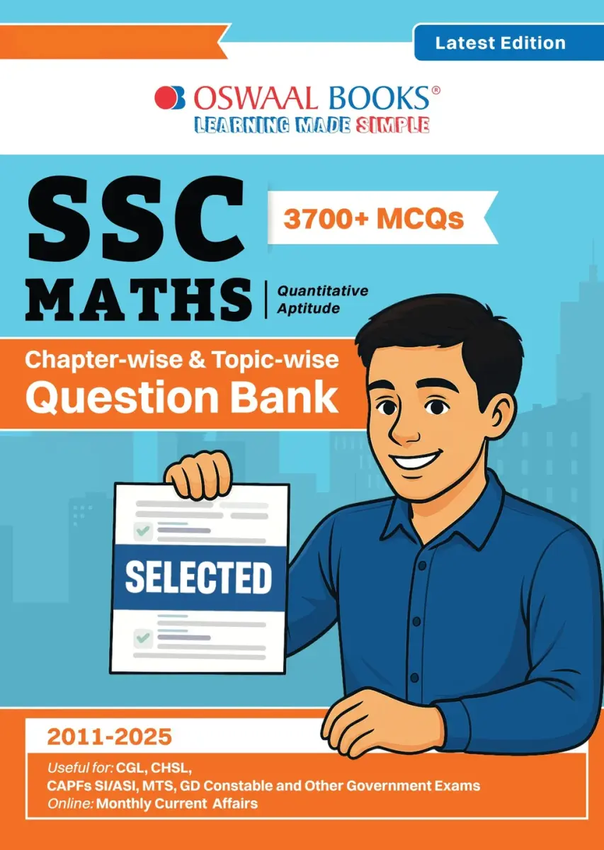 SSC Maths 15 Years Question Bank English Medium | 3700+ MCQs Tier-1 Chapter-wise & Topic-wise | SSC CGL, CHSL, MTS, CPO | Previous Years 2011-2025 | For 2026 Exam