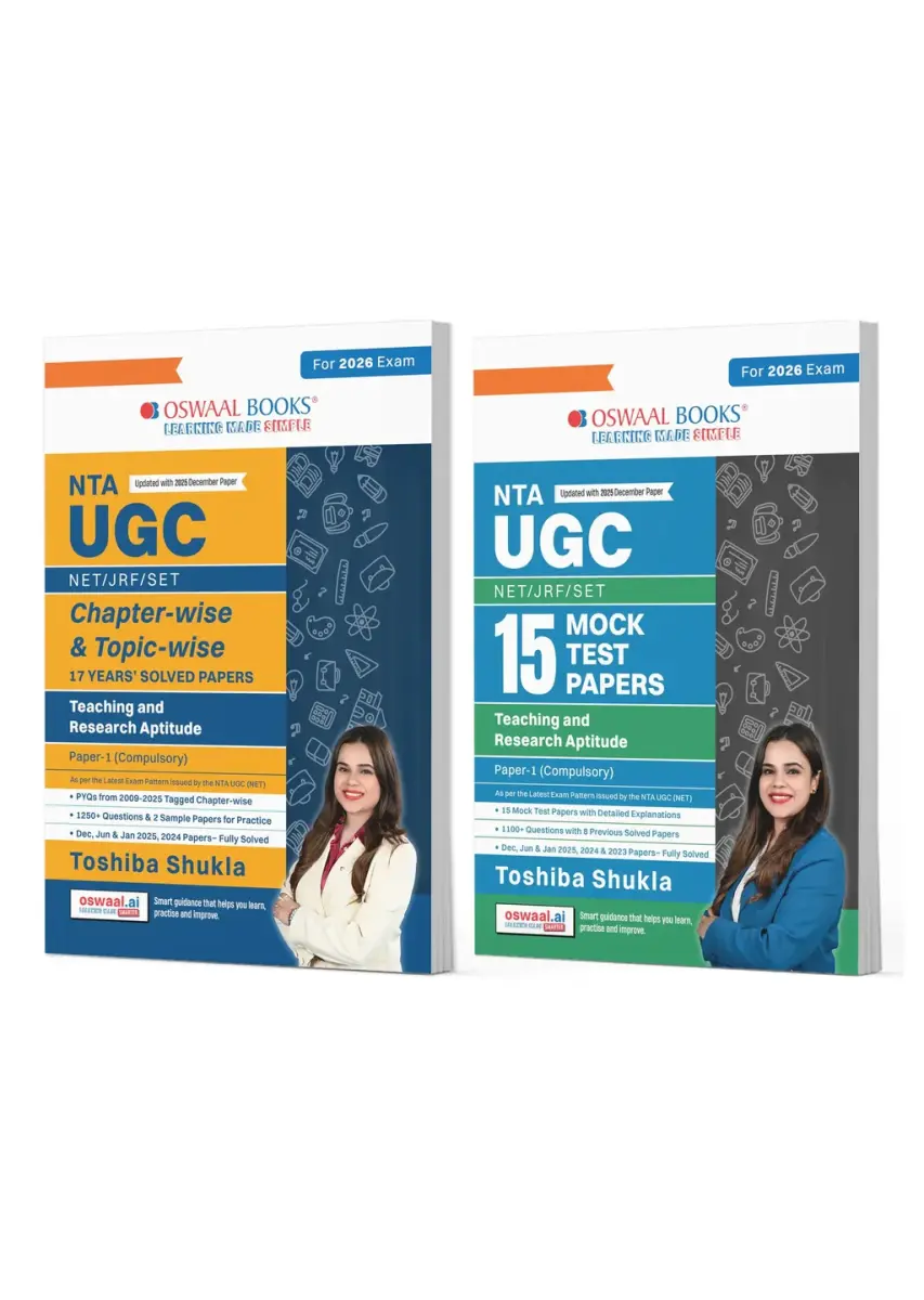 NTA UGC NET/ JRF/ SET 17 Chapter-wise & Topic-wise Solved Papers (2009-2025) | Teaching & Research Aptitude General