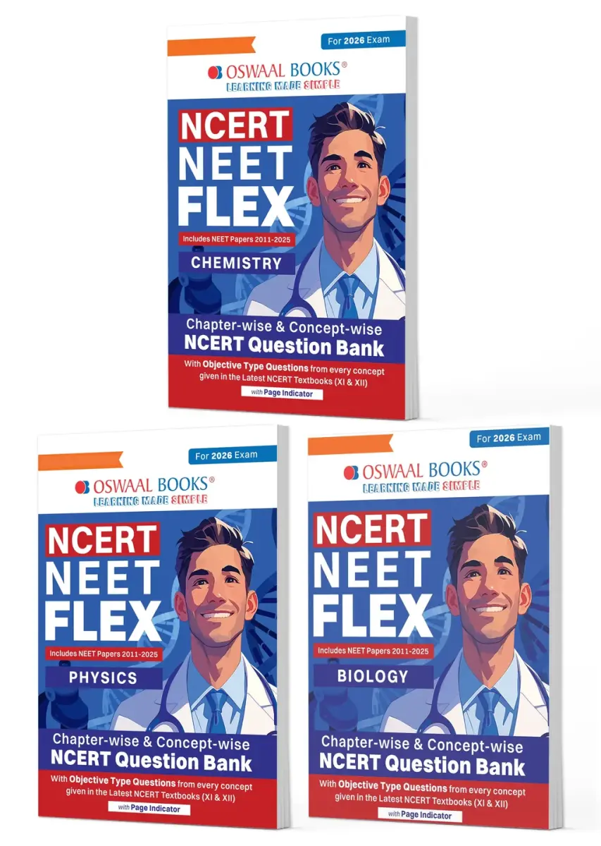 NCERT NEET FLEX - Physics, Chemistry, Biology (Set of 3) | Chapter & Topic-wise | NCERT Question Bank