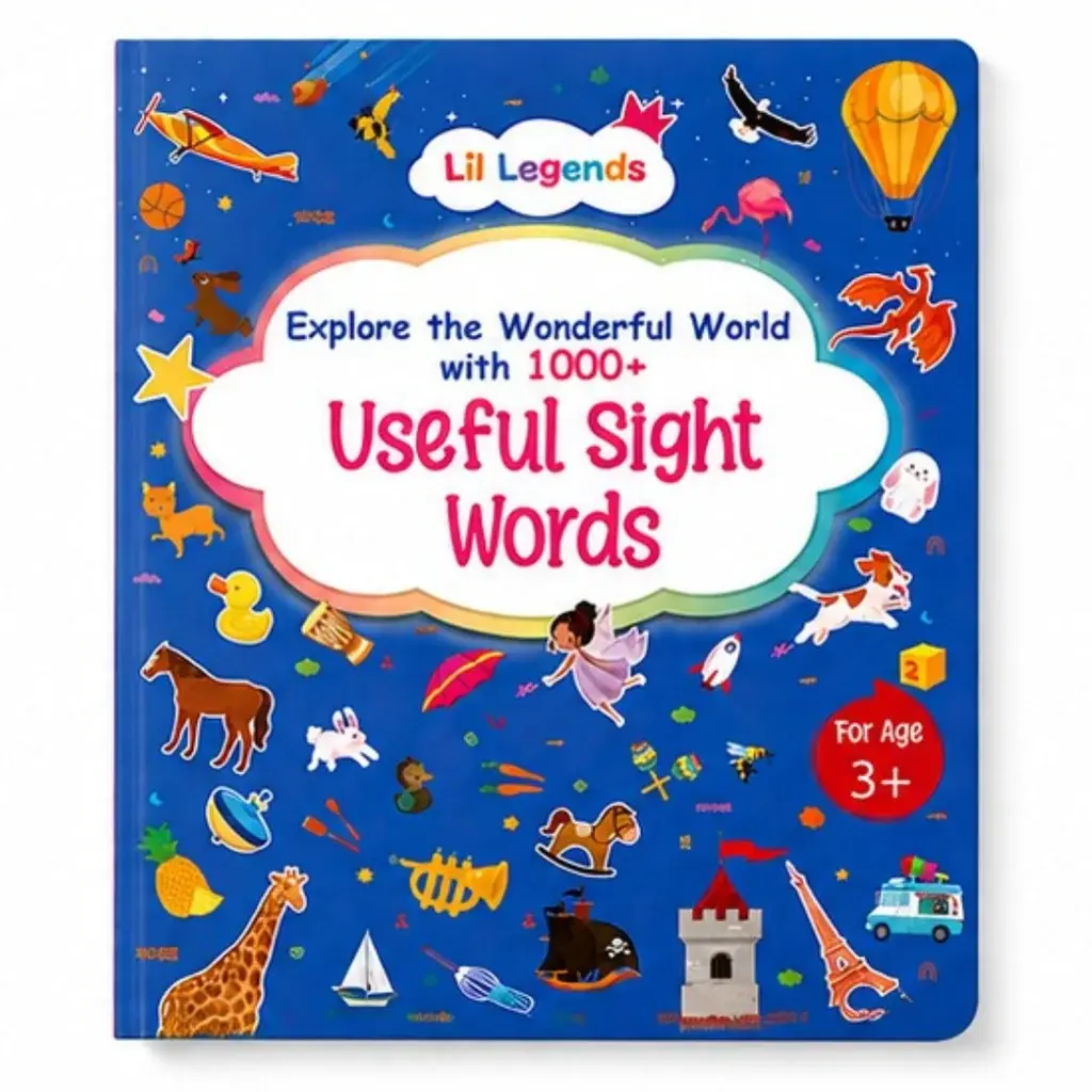 Lil Legends My Book of Useful Sight Words for Kids Age 3+ Years - Engaging Activity Book to Learn High-Frequency English Words