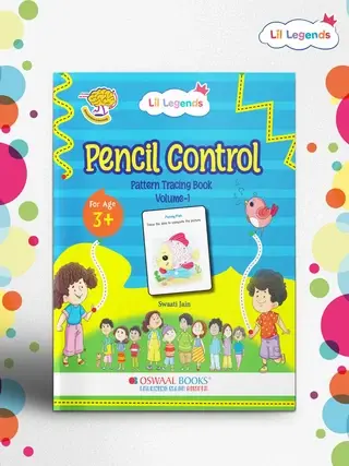 Lil Legends Pencil Control Pattern Tracing Book Vol 1 for Toddlers | First Book For Fun Tracing Activities | Pre-Writing Workbook