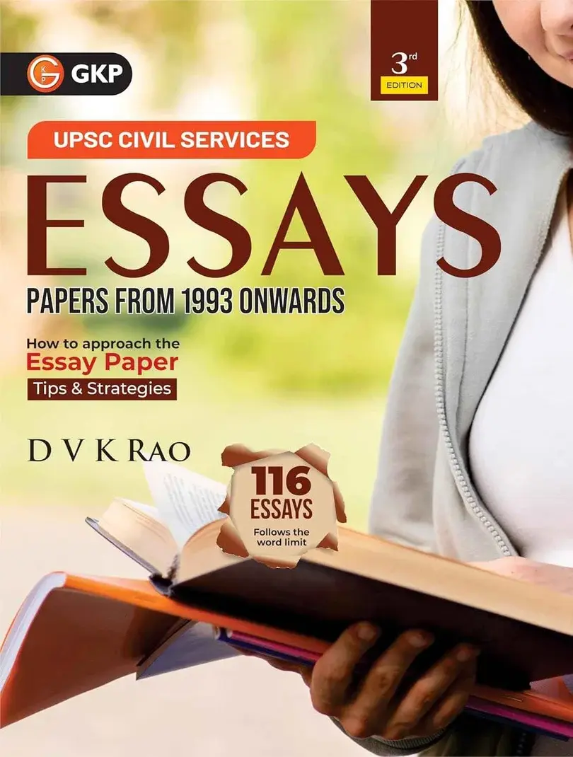 UPSC 2026: Essays for Civil Services Main Exam by DVK Rao | Collection of Previous Years Essays Papers from 1993 onwards | 3rd Edition | UPSC Exam Prep