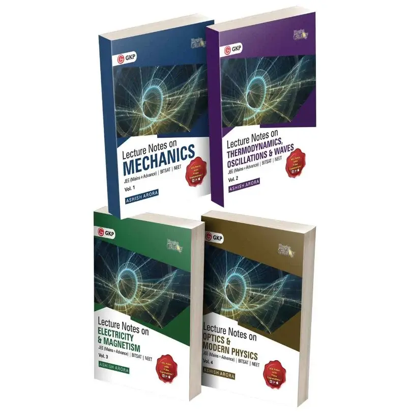 Lecture Notes (Vol 1-4): Mechanics | Thermodynamics, Oscillation & Waves | Electricity & Magnetism | Optics & Modern Physics
