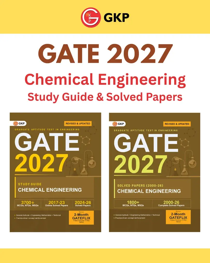 GATE-CH 2027 Preparation Set | Study Guide + Year-wise Solved Papers of 2000-2026 | Chemical Engineering 27 Years PYQs | GATE-CH Exam Prep Combo | Set of 2 Books