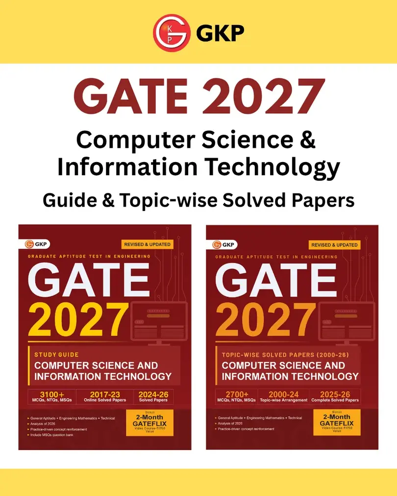 GATE-CS/IT 2027 Preparation Set | Study Guide + Topic-wise Solved Papers of 2000-2026 | Computer Science & IT Engineering 27 Years PYQs | GATE-CSE & IT Exam Prep Combo | Set of 2 Books
