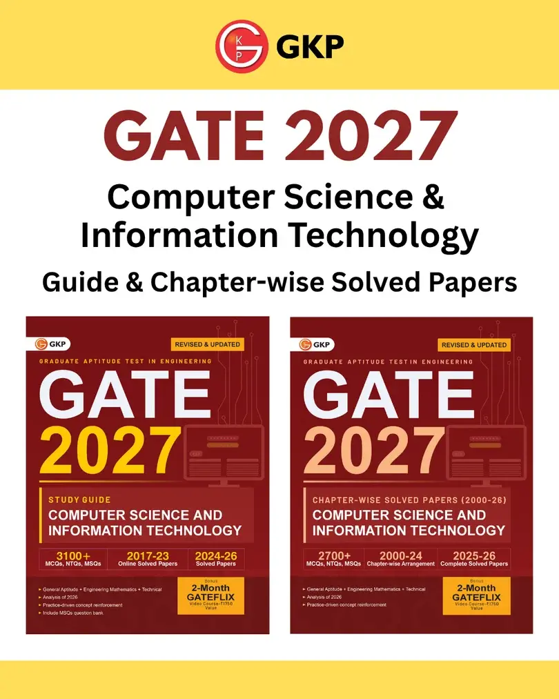 GATE-CS/IT 2027 Preparation Set | Study Guide + Chapter-wise Solved Papers of 2000-2026 | Computer Science & IT Engineering 27 Years PYQs | GATE-CSE & IT Exam Prep Combo | Set of 2 Books