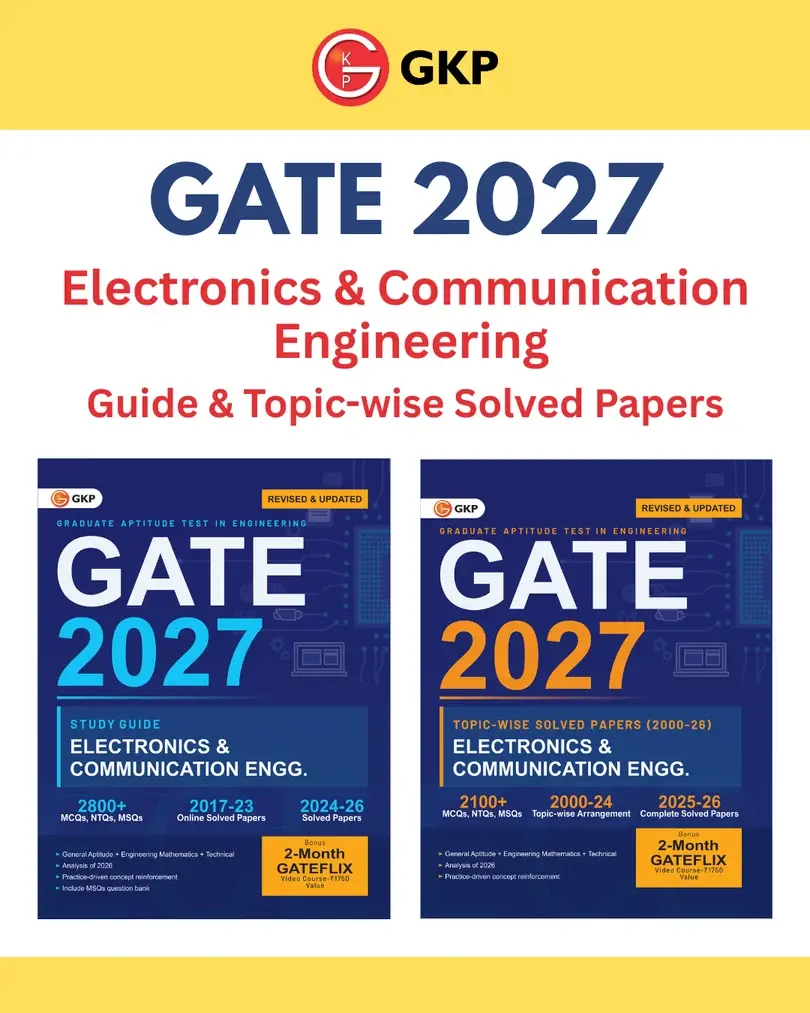 GATE-ECE 2027 Preparation Set | Study Guide + Topic-wise Solved Papers of 2000-2026 | Electronics & Communication Engineering 27 Years PYQs | GATE-ECE Exam Prep Combo | Set of 2 Books