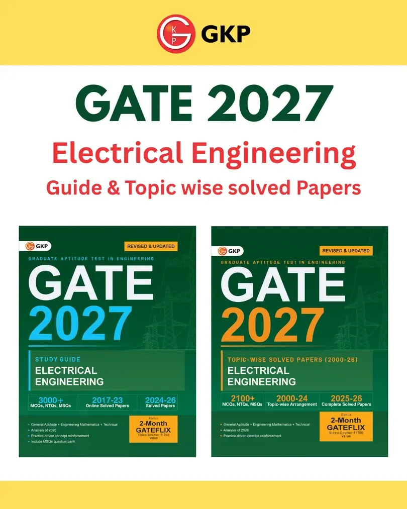 GATE-EE 2027 Preparation Set | Study Guide + Chapter-wise Solved Papers of 2000-2026 | Electrical Engineering 27 Years PYQs | GATE-EE Exam Prep Combo | Set of 2 Books