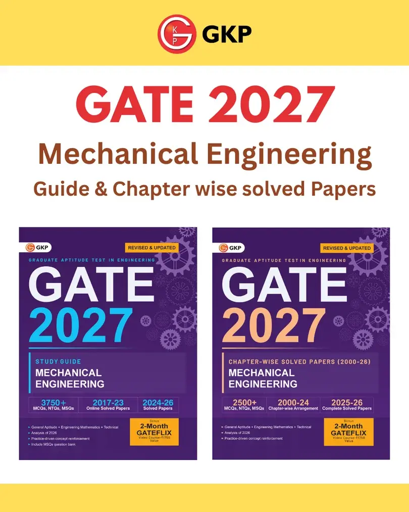 GATE-ME 2027 Preparation Set | Study Guide + Chapter-wise Solved Papers of 2000-2026 | Mechanical Engineering 27 Years PYQs | GATE-ME Exam Prep Combo | Set of 2 Books