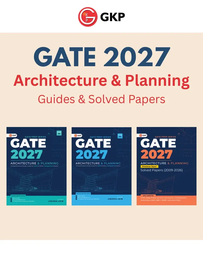 GATE-AR 2027 Preparation Set | PYQs Solved Papers (2009-2026) + Study Guide Vol-1 (Aptitude + Common Core) + Vol-2 (Specialized Theory