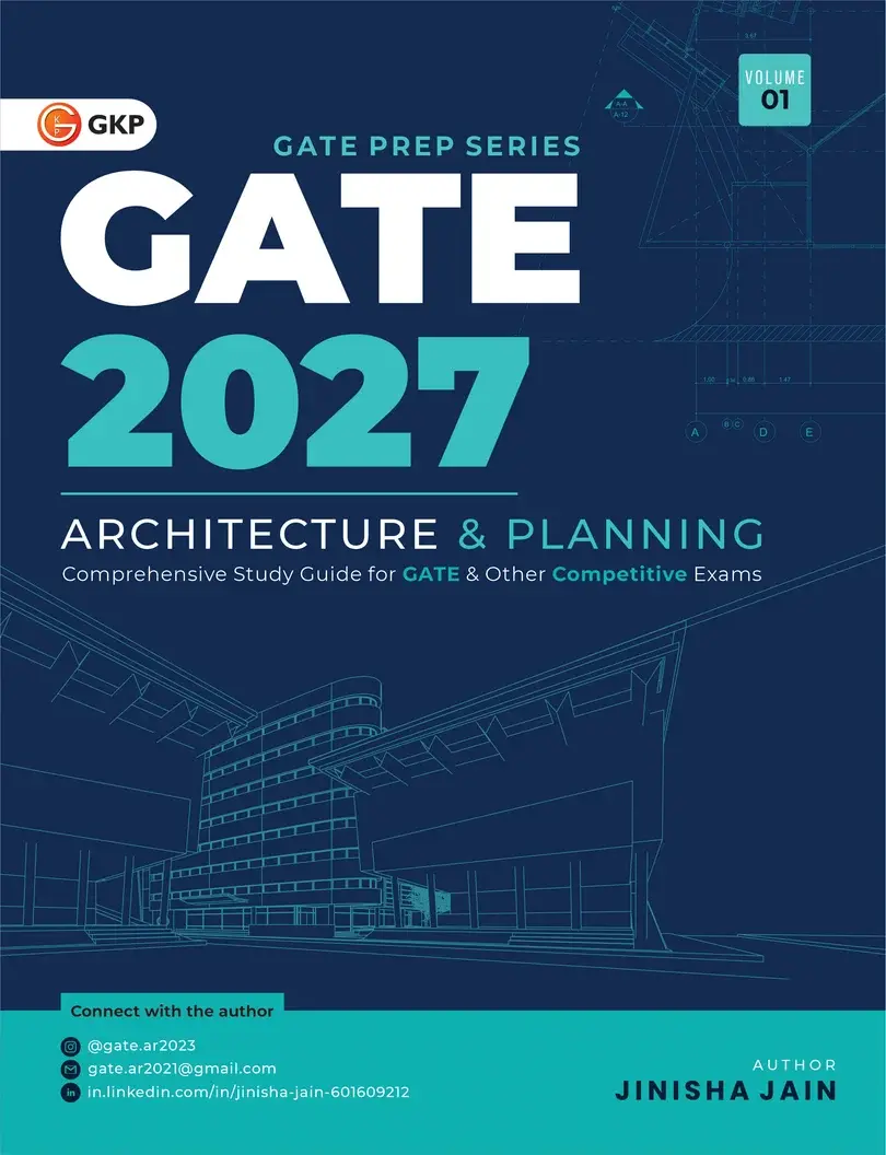 GATE-AR 2027 Guide Vol-1: General Aptitude + Architecture & Planning Part-A (Common Syllabus) Design, Construction,