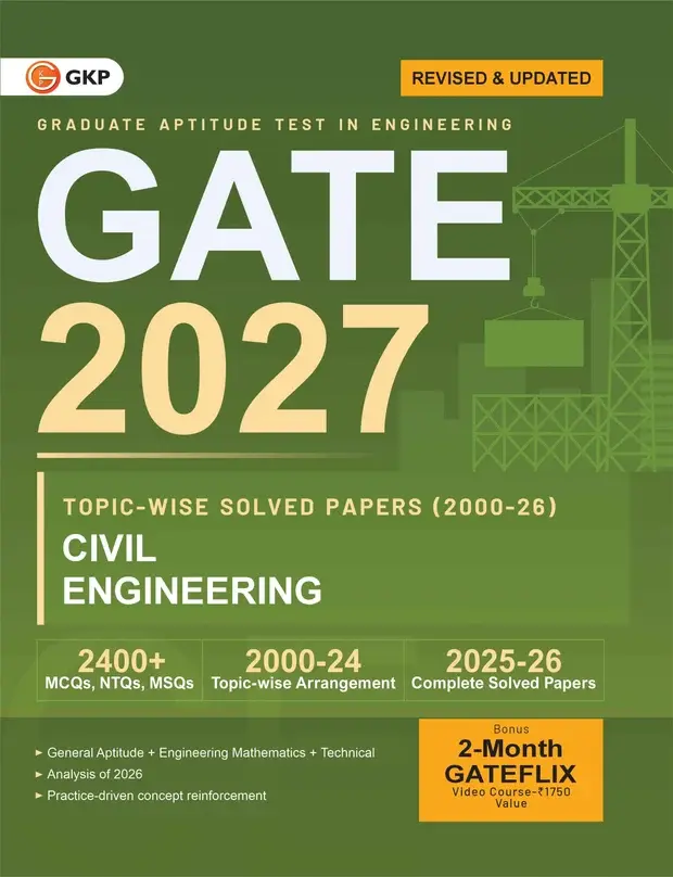 GATE-CE 2027 Topic-wise Solved Papers (2000-2026) | Civil Engineering | 27 Years PYQ Breakdown with Detailed Solutions & Fully Solved 2025-26 Papers | GATE-CE Exam Prep Papers