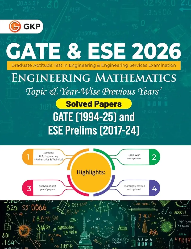 GATE-ESE 2026: Engineering Mathematics - Topic & Year-wise Solved Papers | GATE (1994-2025) & ESE Prelims (2017-2024) | Full Analysis of Past Years Papers | GATE ESE Prelims Exam Prep