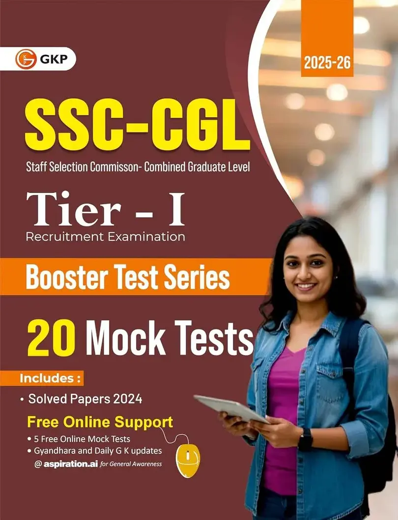 SSC-CGL 2026: 20 Mock Tests (Tier-1) | Booster Test Series (Questions, Answers & Explanations) | Includes Solved Papers of 2021-2024 | SSC Combined Graduate Level Exam