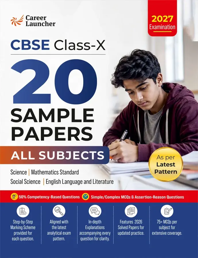 CBSE Class-10 2027: All Subjects 20 Sample Papers | Science, Mathematics, Social-Science & English | Includes 2026 PYQ Solved Paper | CBSE 10th Board Exam Prep