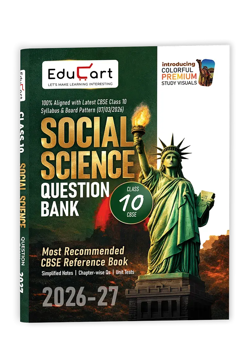 Educart CBSE Class 10 Social Science Question Bank 2026-27