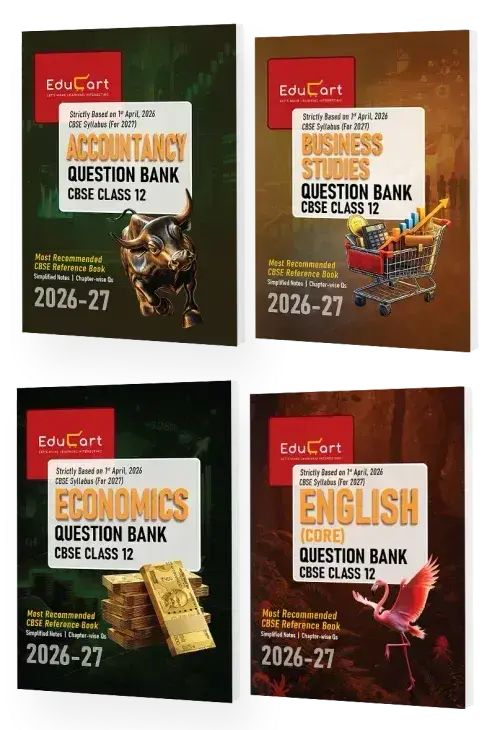 Educart CBSE Class 12 Question Bank Combo 2026–27 | Accountancy, Business Studies, Economics
