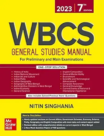 (Old edition) WBCS General Studies Manual (7th Edition)
