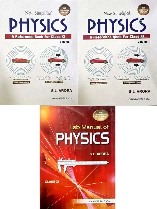 New Simplified Physics : A Reference Book for Class 11 Examination (Vol. 1 & 2) 2026-27