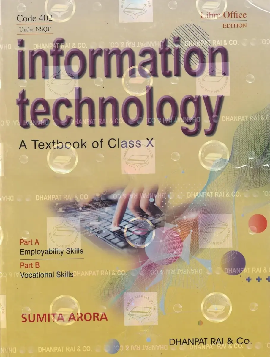 Dhanpat Rai Information Technology Code - 402 for class 10 ( 2026-27) By Sumita Arora