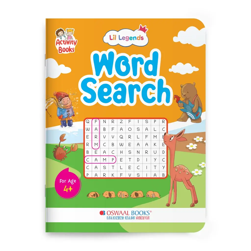 Lil Legends Word Search Puzzle Book for Kids Age 4+ Years - Interactive Learning Activity Book