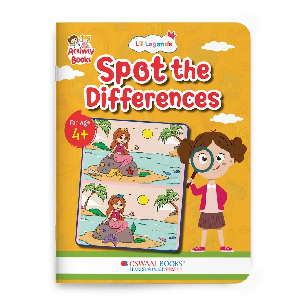 Lil Legends Spot the Difference Book for Kids Age 4+ Years - Interactive Learning Activity Book